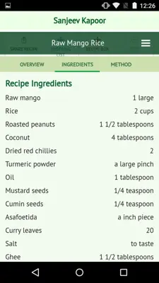 Sanjeev Kapoor’s Recipes android App screenshot 4